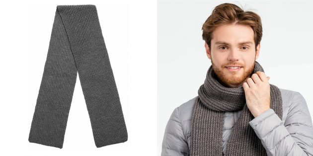 Лаконичный мужской шарф