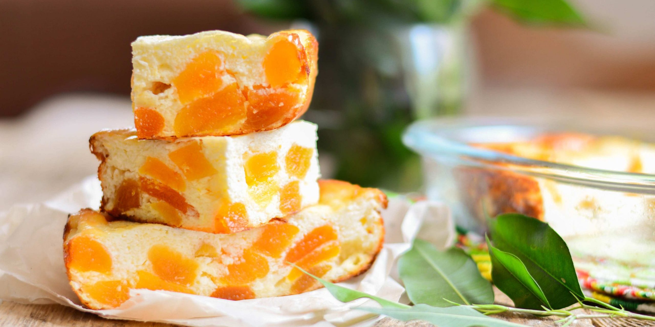 Cottage Cheese Casserole with dried Apricots and Nuts