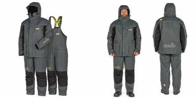 Зимние костюмы для рыбалки: костюм с утеплителем-поплавком