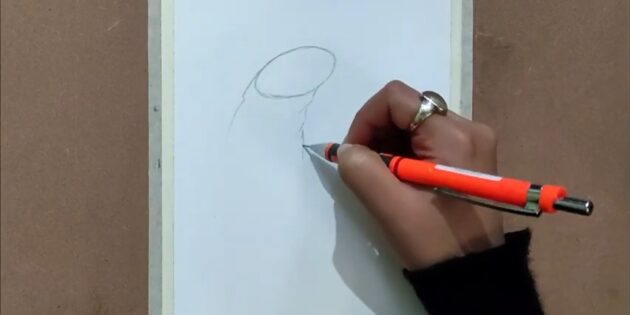 Как нарисовать реалистичную лягушку масляной пастелью: Нарисуйте шею и корпус лягушки