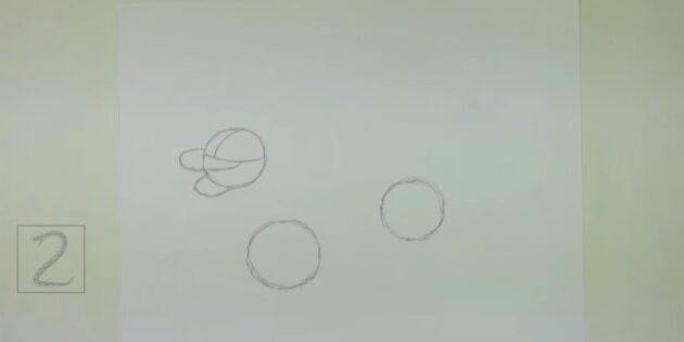 Как нарисовать китайского дракона: нарисуйте ещё два круга