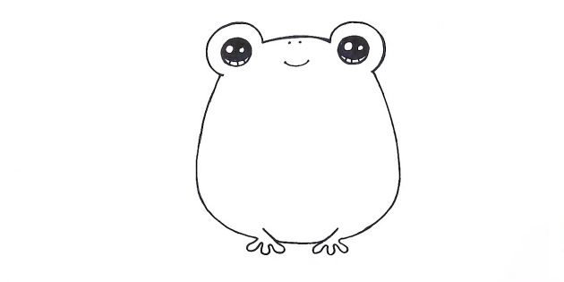 Как нарисовать мультяшную лягушку карандашами: Нарисуйте предплечья и покажите брюшко
