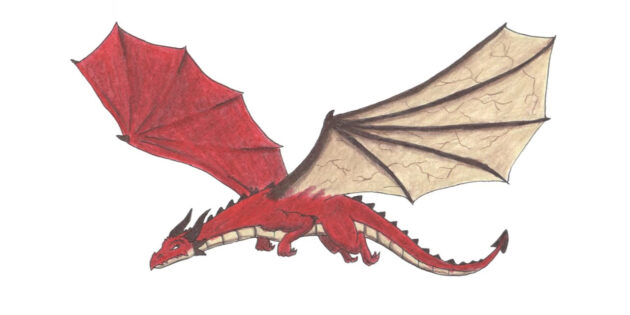 Как нарисовать реалистичного летящего дракона