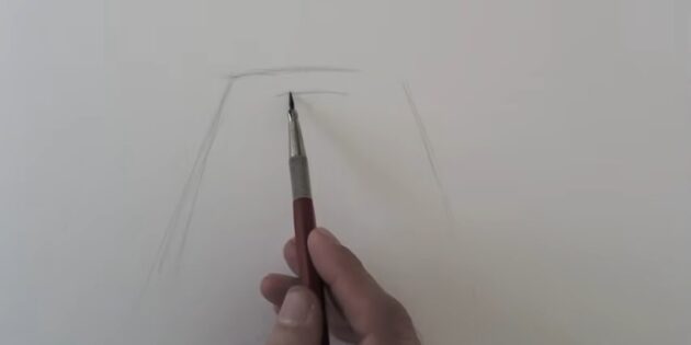 Как нарисовать реалистичную лягушку простым карандашом: Обозначьте верхнюю часть головы лягушки