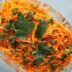 Салат с морковью по-корейски, ветчиной и яйцами