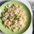 Салат с кальмарами, рисом и яйцами