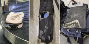 Когда чемодан не пережил полёт: пользователи Сети поделились ужасными случаями с их багажом