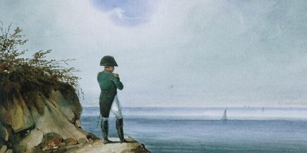 Наполеон на острове Святой Елены, акварель Франца Йозефа Сандманна