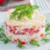 Слоёные салаты, которые получаются вкусными и красивыми