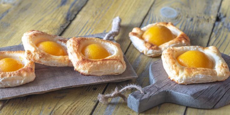 Ингредиенты для «Мини-пироги с персиками»: