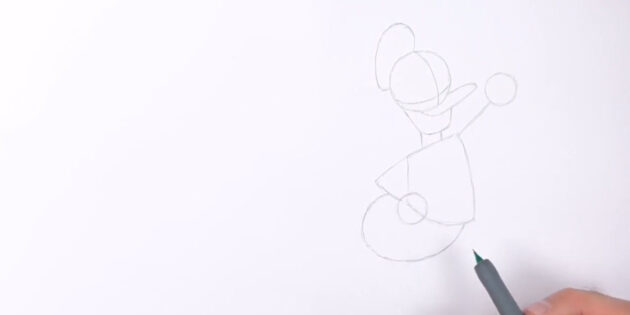 Как нарисовать популярного утёнка цветными карандашами: нарисуйте зад утки