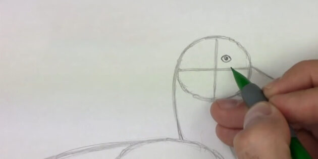 Как нарисовать реалистичную утку простым карандашом: нарисуйте глаз