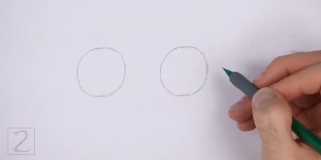 Как нарисовать реалистичную белую акулу: нарисуйте два круга