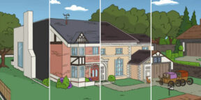 Дизайнеры показали, как бы выглядел дом Симпсонов в 8 разных эпохах Великобритании