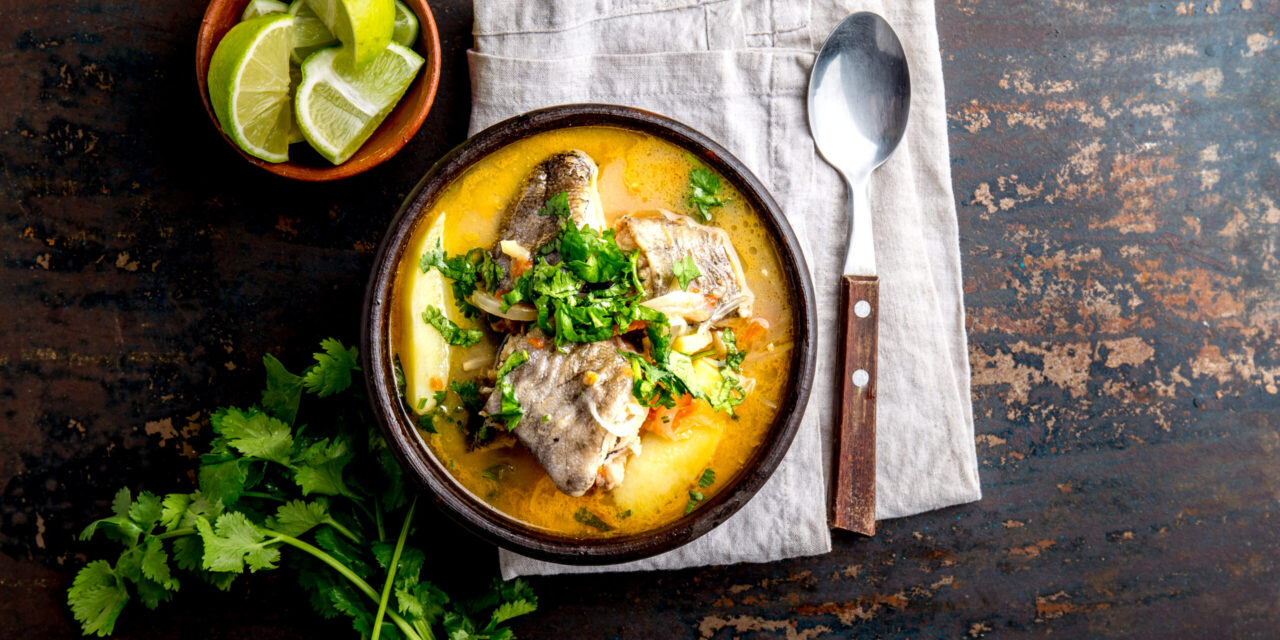 Рыбный суп со сливками по-чилийски