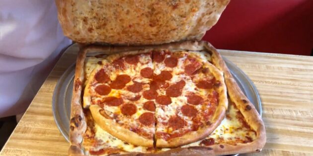В Бруклине продают пиццу в коробке из пиццы