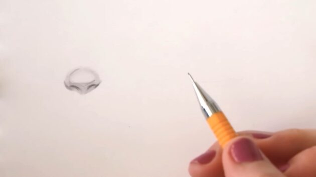 Как нарисовать минималистичный нос: Сделайте контуры чётче