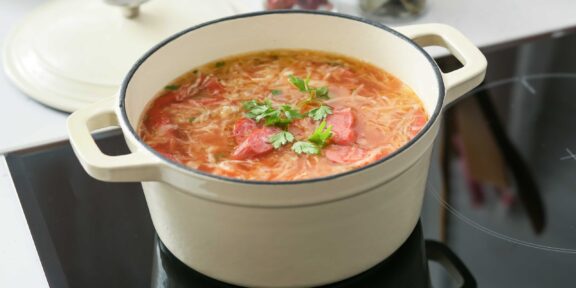 Венгерский суп с квашеной капустой