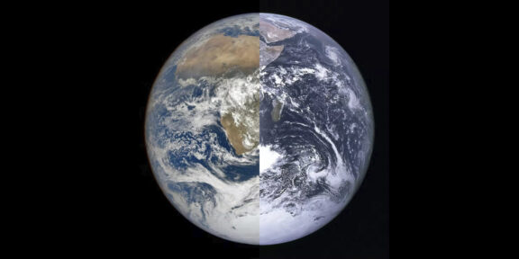 Астрономы на двух фото показали, как за 50 лет изменился облик Земли