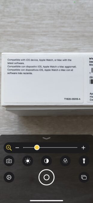 Лупа для телефона от Apple