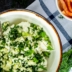 Салат из творога с зеленью и чесноком
