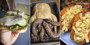 Хлебный краб и бургер с пугающей аурой: 15 фото нелепой еды от пользователей Сети
