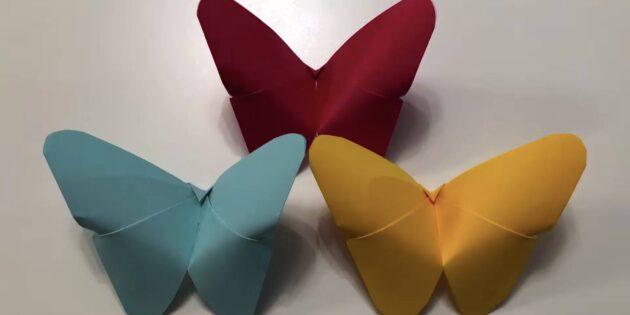 Оригами для детей: Бабочка
