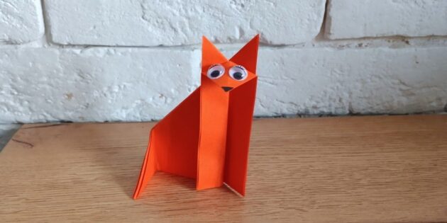 Оригами для детей: Лиса