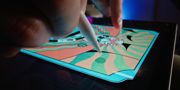 наведение Apple Pencil