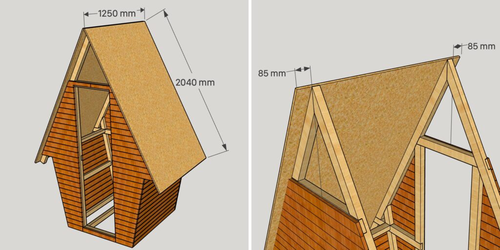 Как сделать туалет на даче своими руками: установите на каркас крыши плиты OSB