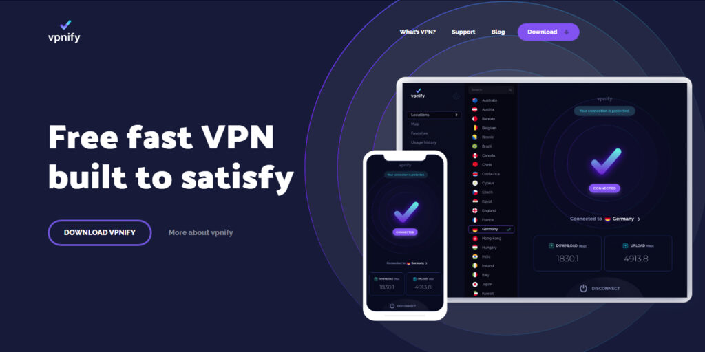 Лучший бесплатный VPN для Android, iPhone — Vpnify