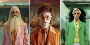 Если бы «Гарри Поттера» снимал Уэс Андерсон: новая работа нейросети Midjourney