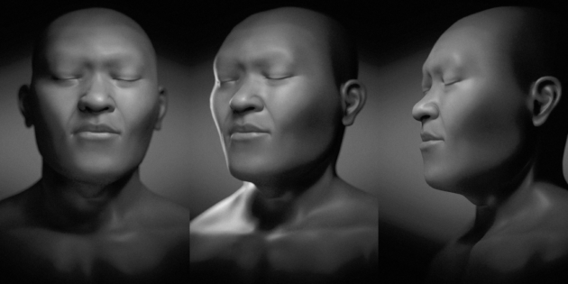 лицо древнего человека