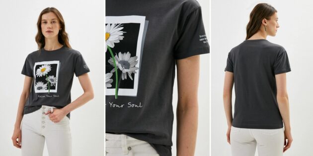 Женская футболка Savage с изображением цветов