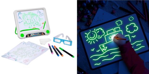 Что подарить мальчику на день рождения на 7 лет: планшет для рисования светом 