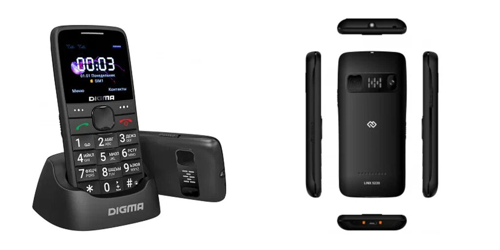 Кнопочные телефоны — 2023: Digma Linx S220