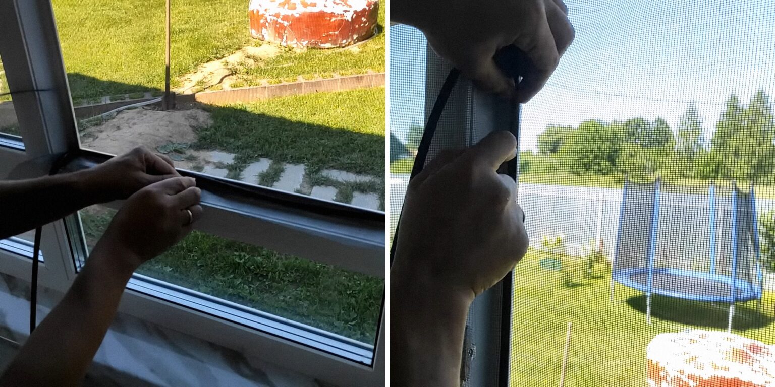 Самодельная москитная сетка на пластиковые окна из кабель канала своими руками