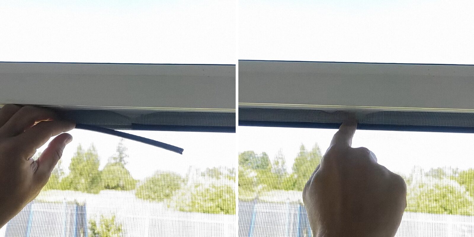 москитная сетка из кабель канала на окно своими руками