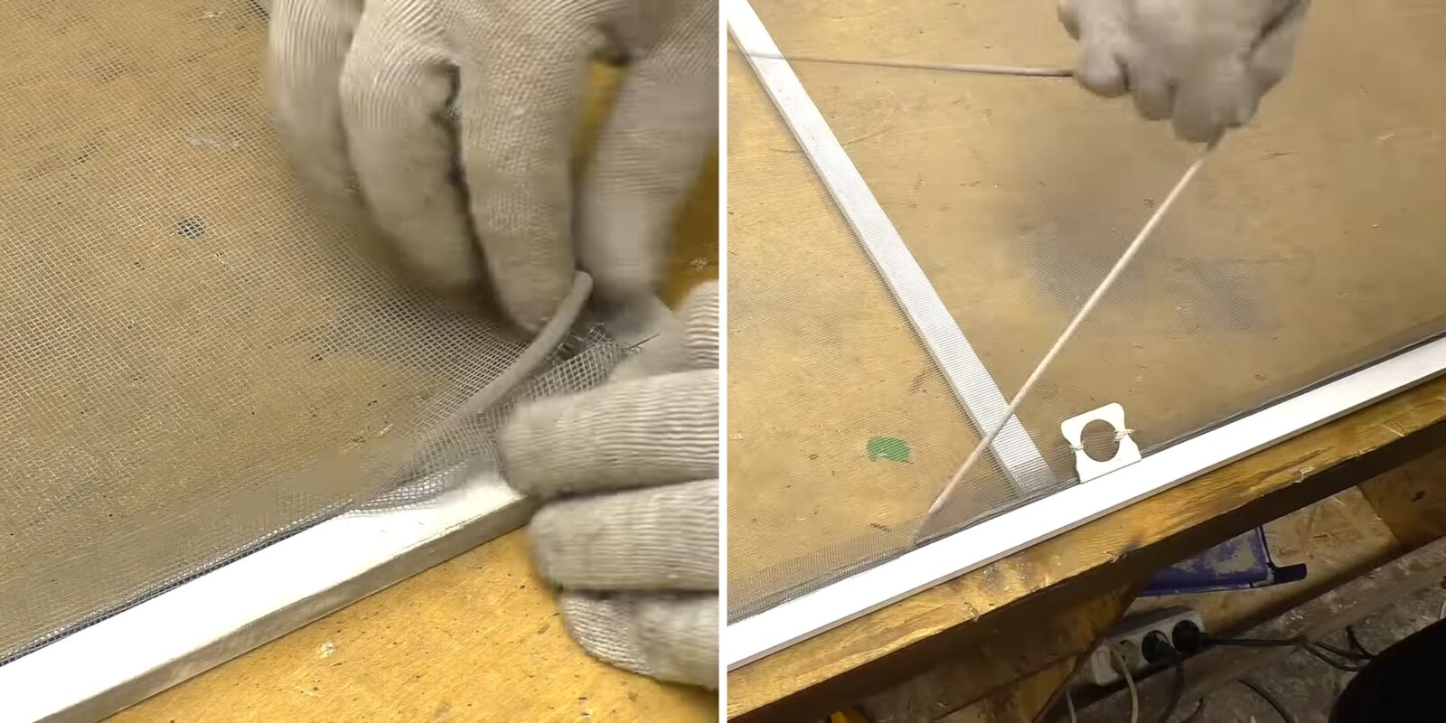 Рамка для москитной сетки из кабель канала своими руками