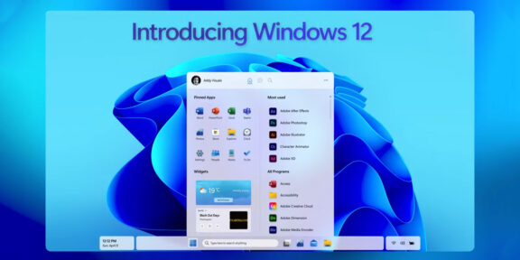Стильно и современно: представлен эффектный концепт Windows 12