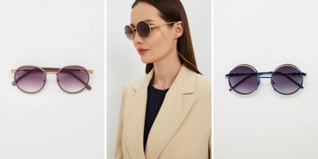 Круглые женские солнцезащитные очки