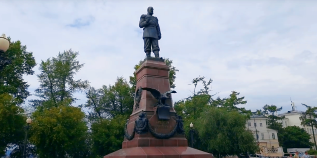 Достопримечательности Иркутска: памятник Александру III