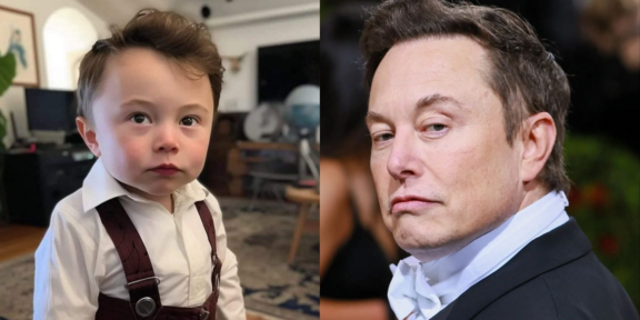 Настоящий босс-молокосос: ИИ сгенерировал малыша Илона Маска и фото стало вирусным