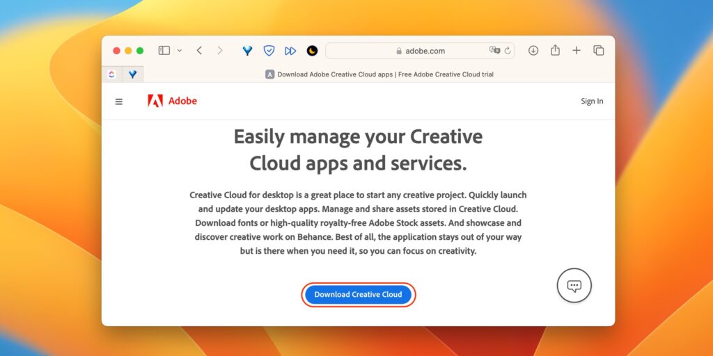 Как использовать генеративную заливку в Photoshop: скачайте приложение Creative Cloud