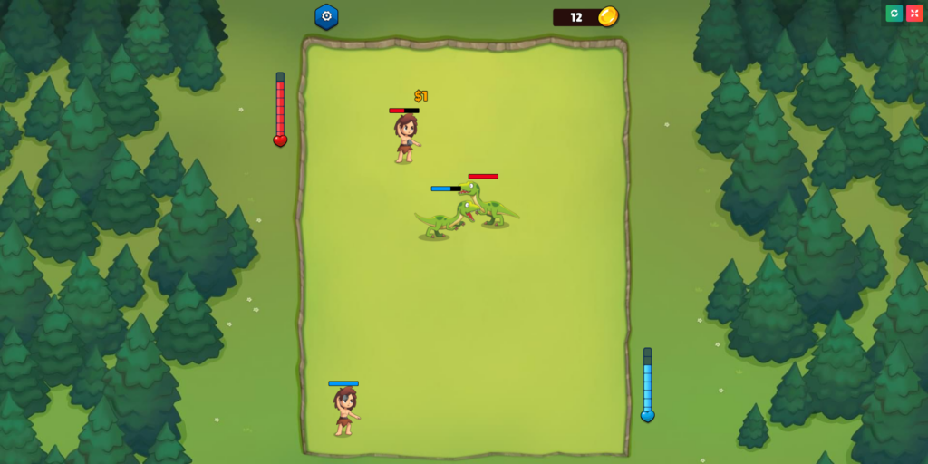 Игры онлайн для мальчиков: «Битва динозавров»