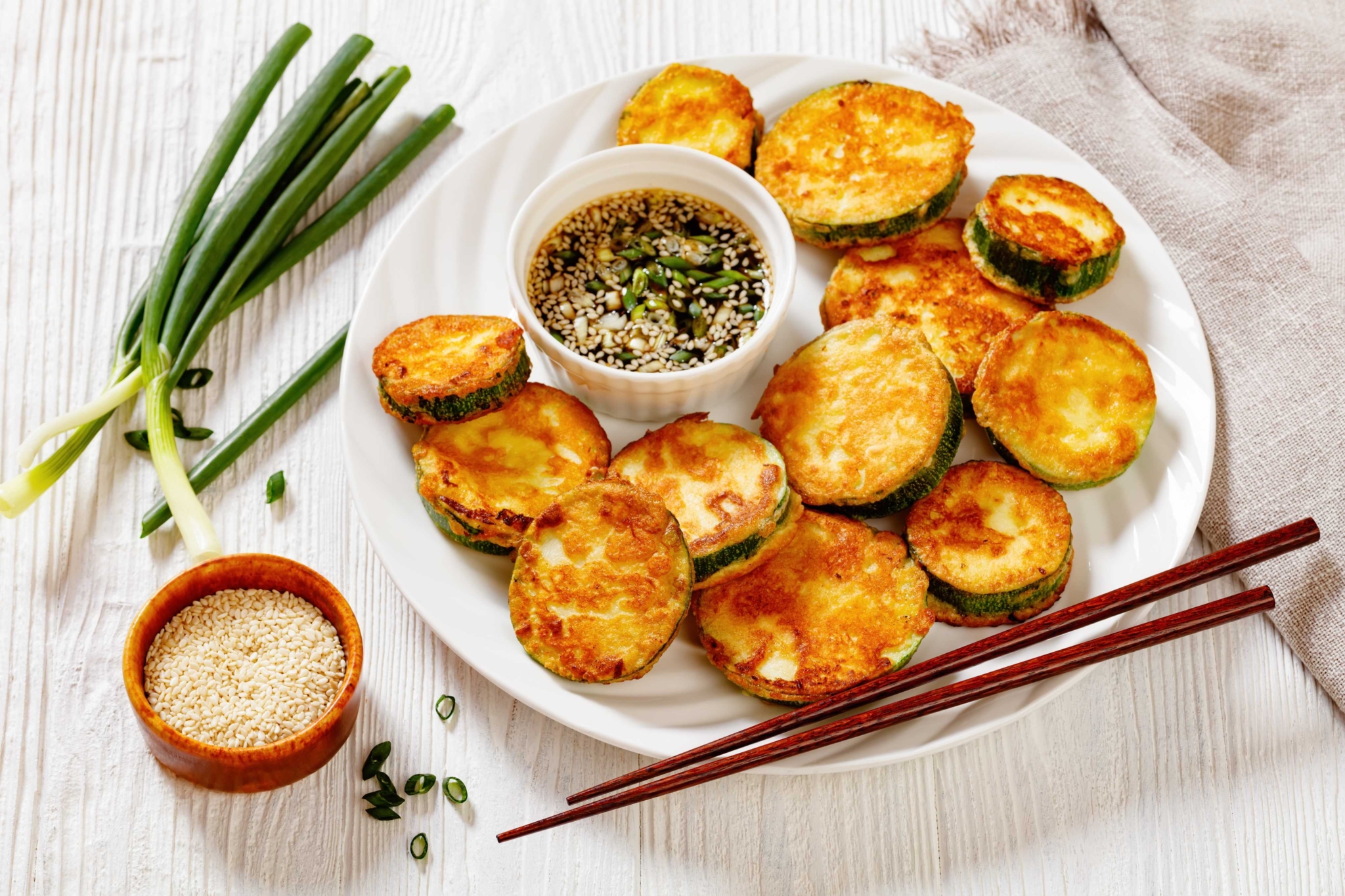 Жареные кабачки в сырно-йогуртовом кляре