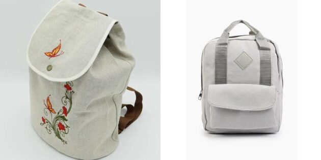 Модные рюкзаки — 2023 из хлопка или льна 