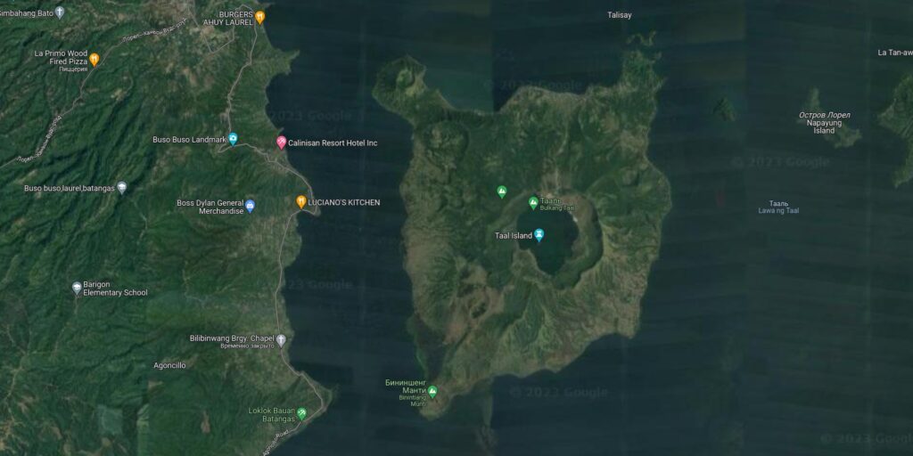 10 самых странных мест на картах Google: озеро Тааль