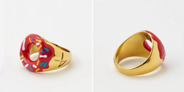 Необычные украшения: кольцо в виде пончика