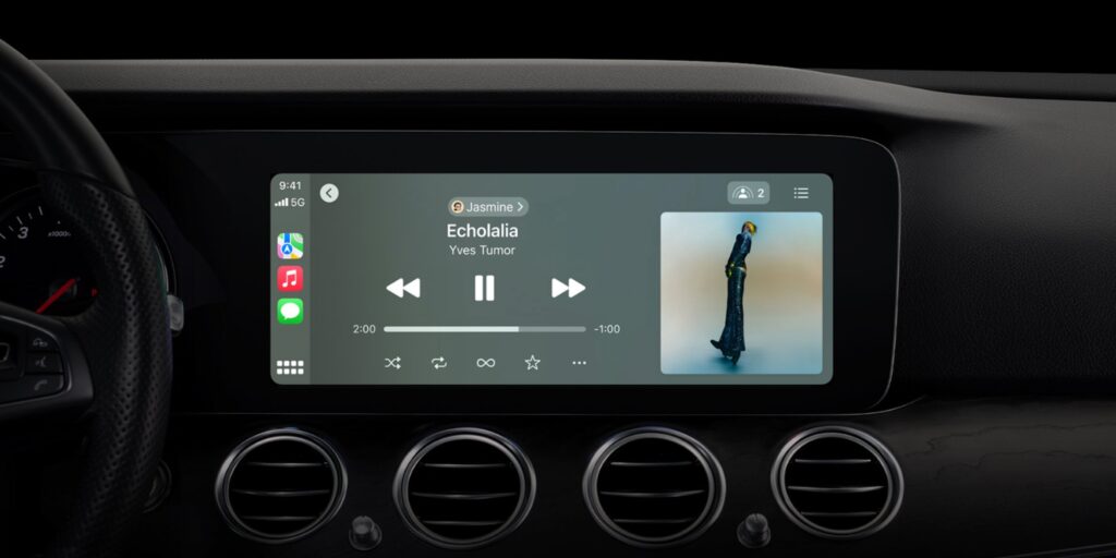 Фишки iOS 17: совместное прослушивание CarPlay 